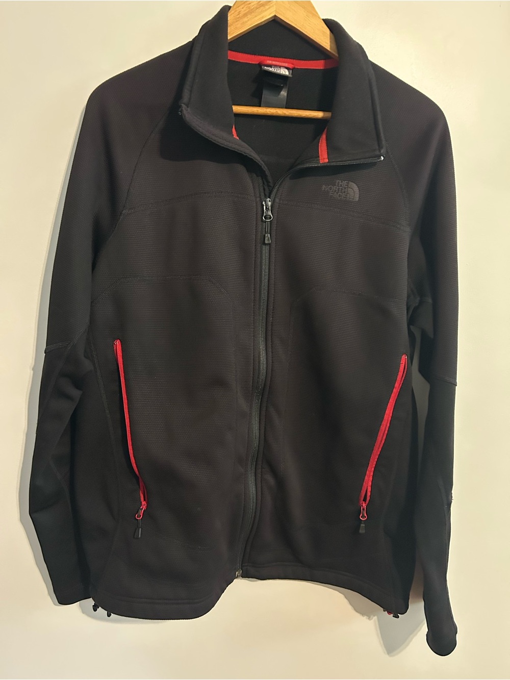 The North Face Black Jacket with Red Accents